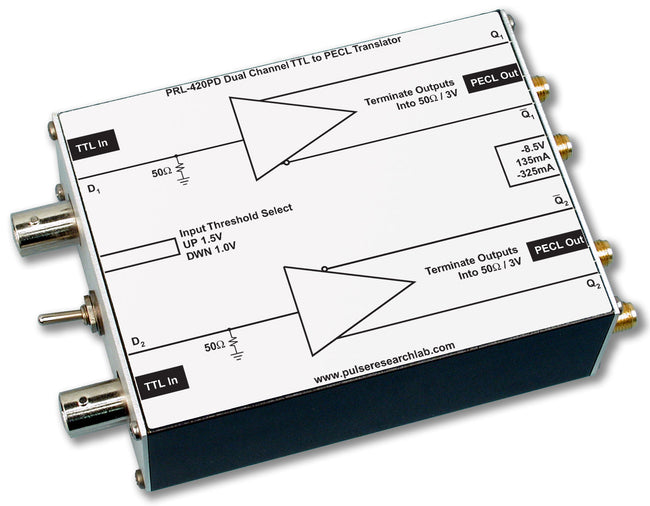 PRL-420PD-OEM, 2 Ch. Translator, TTL to PECL, No Power Supply