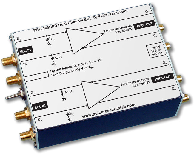 PRL-460NPD-OEM, 2 Ch. Translator, NECL to PECL, No Power Supply