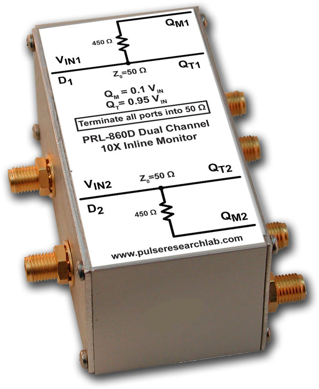 PRL-860D, 2 Channel Differential Pickoff Tee, SMA I/O Connectors